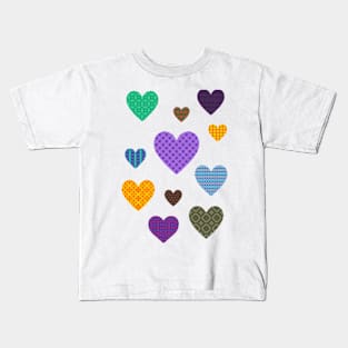 Scattered Hearts Kids T-Shirt